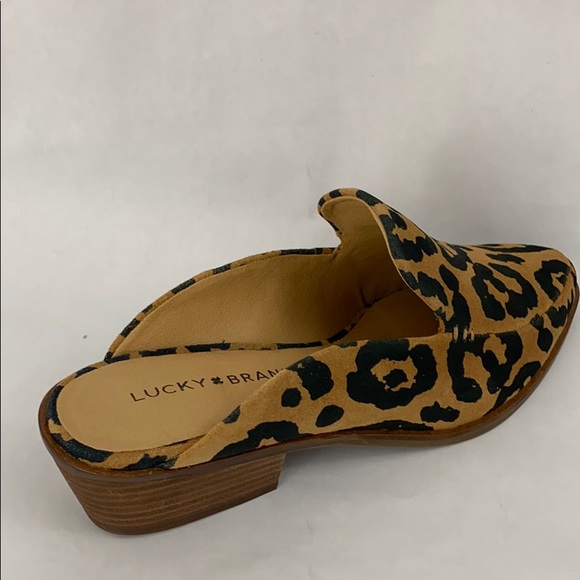 New Lucky Brand Margrete Leopard Print Mules - Picture 5 of 6